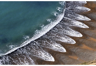   						Bí ẩn về những con sóng xô bờ có hình hoa cúc ở Anh
